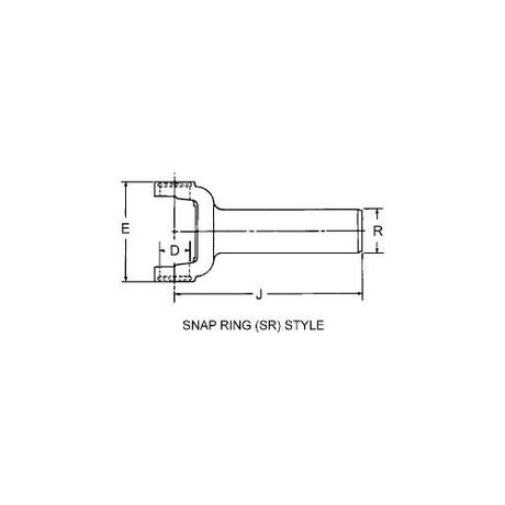 3-3-4281X Drive Shaft Transmission Slip Yoke | 1350 Series