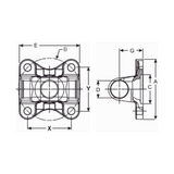 2-2-1369 Drive Shaft Flange Yoke | 1330 Series