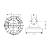 5-2-279 Drive Shaft Circular Flange Yoke | 1610 Series