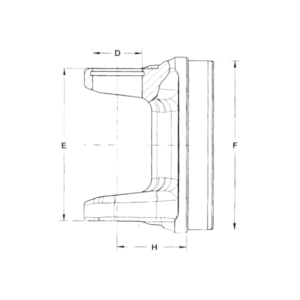 31-28-3012 Aluminum Tube Yoke | 1310 Series