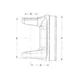 31-28-3012 Aluminum Tube Yoke | 1310 Series