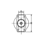 2-28-2957X Double Cardan CV Ball Stud Tube Weld Yoke | 1310 Series