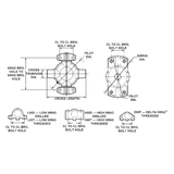 CP72N-HWD U-Joint | 72N Series with Bolts & Washers