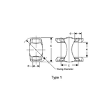 2-26-497 Double Cardan CV Center Yoke | 1310 Series