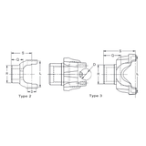 3-4-178-1X Differential End Yoke - Splined Bore | 1350 Series