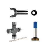 2-3-8001KX + 2-40-1521 + 5-153X Driveshaft Repair Kit – 1310 Series Slip Yoke, Spline Stub Shaft & U-Joint Combo – 1.375” x 16 Spline – Fits Ford, Chevy, Dodge Trucks