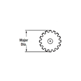 6-40-521 Splined Stub Slip Tube Shaft