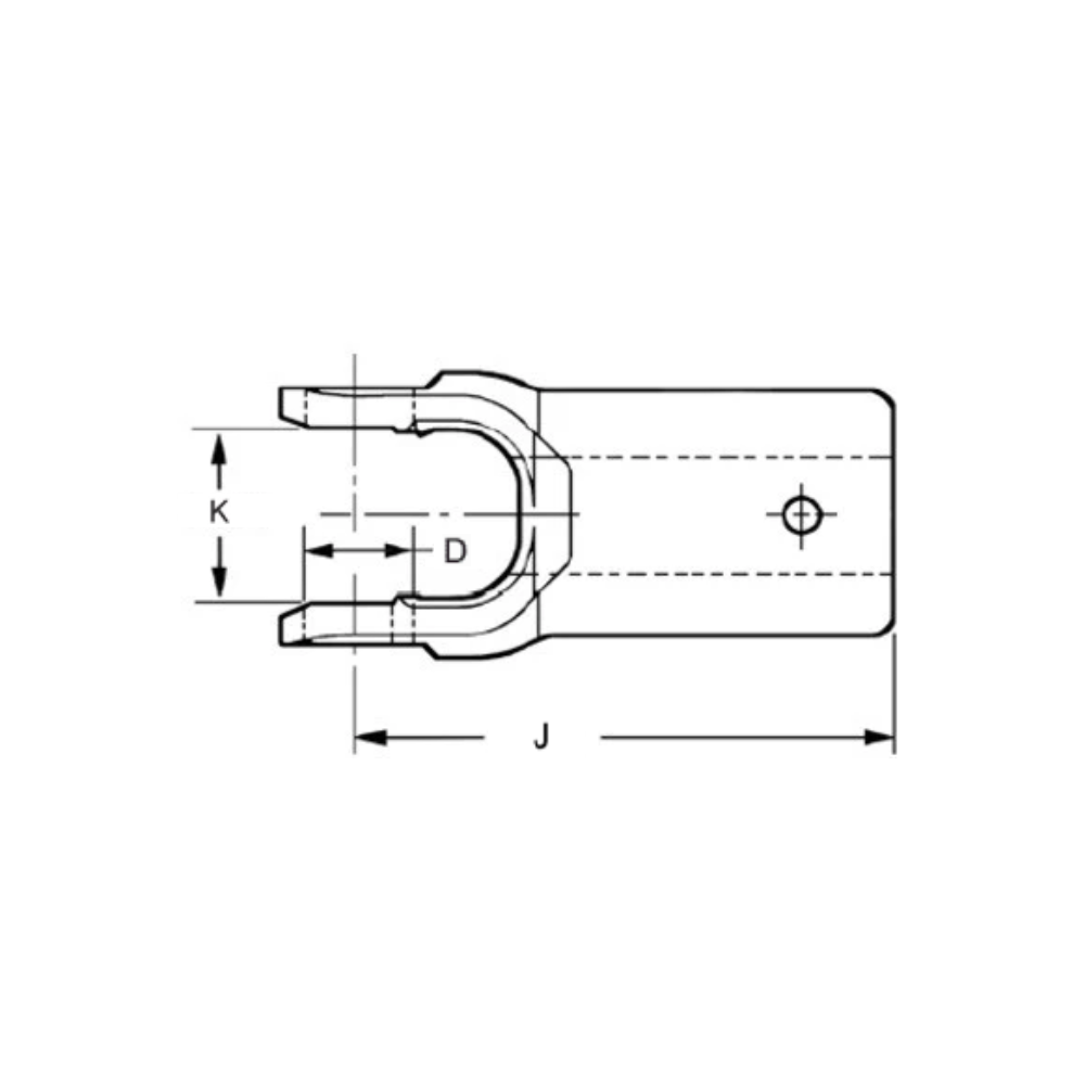 10-3-122X Slip Yoke Square Bore | 1000 Series