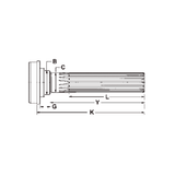 3-53-1031 Splined Midship Tube Shaft | Series 1310-1410