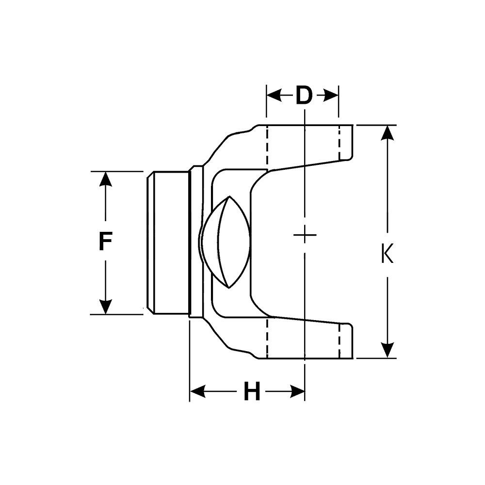 10-28-17 Drive Shaft Power Take Off (PTO) Weld Tube Yoke | 1000 Series