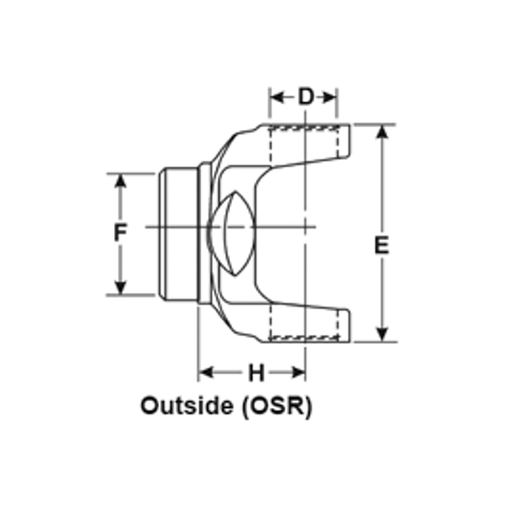 3R-28-307 Driveshaft Tube Weld Yoke | 3R Series