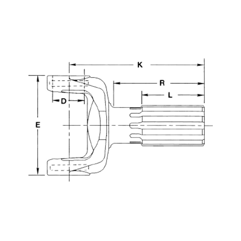 6-82-1091-1 Yoke Shaft